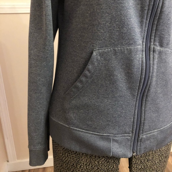 Heather Gunmetal Under Armour Zip Up Sweatshirt - Picture 4 of 8